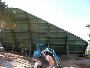 Structure métallique pour un parc aquatique