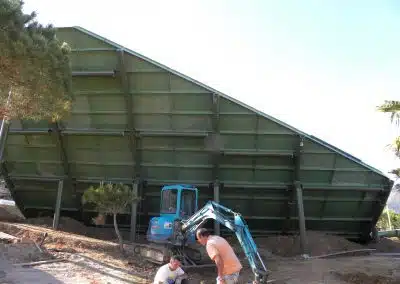 Structure métallique pour un parc aquatique